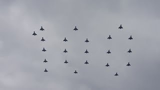 The RAF 100 Flypast Highlights At Buckingham Palace 10072018 [upl. by Legnaleugim]