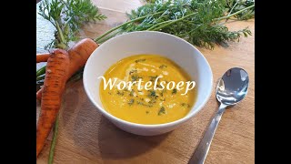 Wortelsoep omas recept  Carrotsoup [upl. by Drusy]