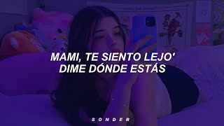 mami te siento lejos dime donde estas Letra [upl. by Sonahpets]