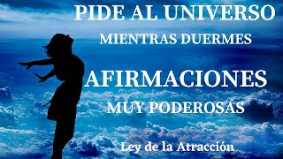 💜💜MEDITACIÓN CON PODEROSAS AFIRMACIONES ✨PIDE AL UNIVERSO MIENTRAS DUERMES✨ Ley de la Atracción✨ [upl. by Sjoberg]