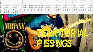 Nirvana  Territorial Pissings Guitar Cover Tab [upl. by Lemor]