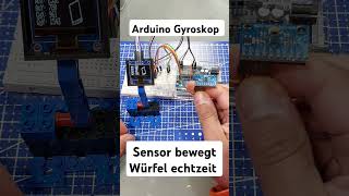 Ich kann Würfel echtzeitig mit einem sensor bewegen 3d arduino Effekt arduino diy elektronik [upl. by Singer]