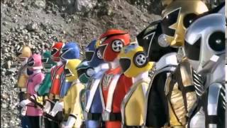 Shinkenger VS Goonger Movie Henshin amp Roll Call [upl. by Yasu]