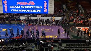 MHSAA team wrestling state tournament opening ceremony [upl. by Raffaj930]