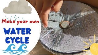 Water cycle experiment for kids  Evaporation  Condensation  Precipitation [upl. by Nivlem]