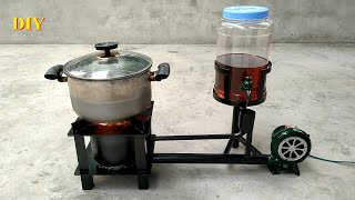 Making a stove that burns used cooking oil to replace gas  super efficient [upl. by Richlad565]