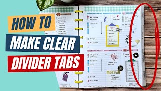 DIY Planner Divider Tabs Made Easy  Happy Planner Classic Planner [upl. by Durkee]