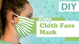 DIY Cloth Face Mask  Easy and Fast  ArtsyPaints [upl. by Giverin]