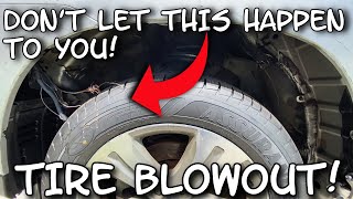 WHY TIRE BLOWOUT CAN WREAK HAVOC ON YOUR CAR OR TRUCK [upl. by Llennahs]