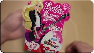 Kinder Überraschung Üeier 4er Pack Mädchen BARBIE [upl. by Mercer]