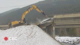 Coquihalla highway could open earlier than expected with repairs underway [upl. by Aldas494]