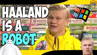 ERLING HAALAND IS A ROBOT CONFIRMED  Erling Haaland FUNNY Interviews [upl. by Hedi]