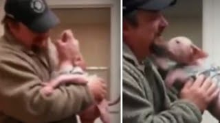 When a kind man returned to adopt the dog he had rescued the dog was very happy [upl. by Evadnee720]