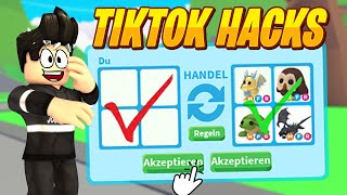 Virale Adopt Me TikTok HACKS die FUNKTIONIREN testen Scammer 2  RobloxDeutsch [upl. by Arny]