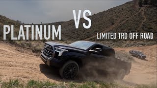 2022 Tundra Hill Climb Comparison  Limited TRD OffRoad vs Platinum [upl. by Farmann]