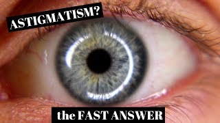 Astigmatism Explained in One Minute [upl. by Adeys]