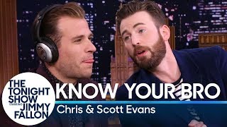 Know Your Bro with Chris and Scott Evans [upl. by Htelimay504]