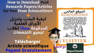 télécharger gratuitement un article scientifique sur ScienceDirect [upl. by Ijic]