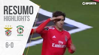 Highlights  Resumo Benfica 60 Marítimo Liga 1819 30 [upl. by Tamanaha]