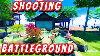 SHOOTING INN TUTORIAL  SERENITEA POT  TEAPOT HOUSE IDEAS DESIGNS  GENSHIN IMPACT  原神 ハウジング  家园 [upl. by Enellij]