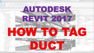 REVIT MEP 2017 HOW TO TAG DUCT [upl. by Arakal318]