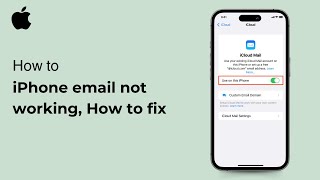 iPhone email not working How to fix  iOS  2024 [upl. by Alvinia]