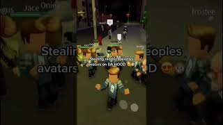 Stealing people avatars on roblox da hood shorts [upl. by Henriette786]