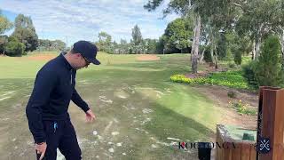 Darcy Salamon demonstrating how to use the ball washer at the short game area at Kooyonga Golf Club [upl. by Nolrak]