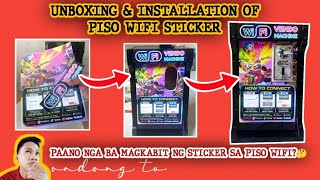 PAANO NGA BA MAGKABIT NG STICKER SA PISO WIFI VENDO MACHINE 🤔  ONDONG TV [upl. by Nyroc]