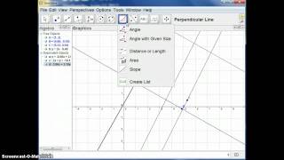 GeoGebra Basic Line and Equation Plots [upl. by Kylen]