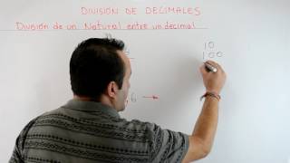 DIVISIÓN DE NÚMEROS DECIMALES  Clases de Matemáticas [upl. by Artek]