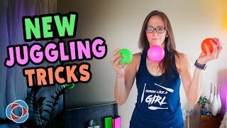 My NEW Juggling Tricks  3 to 5 Balls [upl. by Novad465]