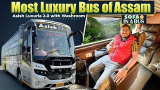 BUS hai ki MOVIE THEATRE 😲🔥  ASSAMs BEST  Asish Luxuria 20  Geleki to Guwahati [upl. by Repsaj]