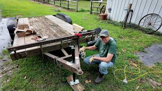 Trailer Update Part 3  Welding a New Tongue Jack  MCG Video 234 [upl. by Nnaeel]