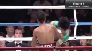 Vic Saludar vs Kosei Tanaka highlights  Saludar knockout by Tanaka in 6th round [upl. by Hcaz]