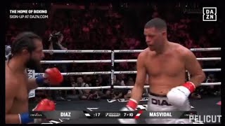 Nate Diaz VS Masvidal combate de boxeo [upl. by Cliffes]