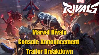 Marvel Rivals Console Announcement Trailer Breakdown [upl. by Portie]