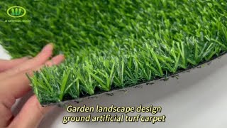 Garden landscape design—ground artificial turf carpet [upl. by Epillihp]