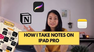 How I take notes on iPad Pro  Notion Notes Procreate for study and personal projects [upl. by Everrs]