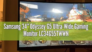 Samsung 34quot Odyssey G5 UltraWide Gaming Monitor LC34G55TWWNXZA A Comprehensive Review [upl. by Ithnan]