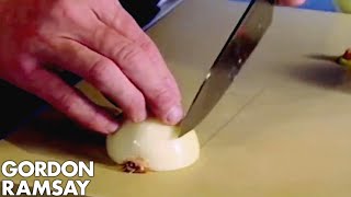 Dicing An Onion  Gordon Ramsay [upl. by Renckens]