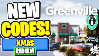 NEW ALL WORKING CODES FOR Greenville IN DECEMBER 2023 ROBLOX Greenville CODES [upl. by Aneerol]