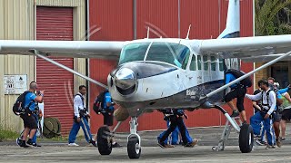 Beautiful Turbine Sound Cessna 208B Grand Caravan for Skydive [upl. by Eanaj893]