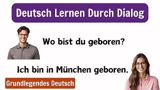 Deutsch Lernen durch Hören A1B2  Deutsche Gespräche zur Verbesserung der Sprechfähigkeiten [upl. by Hiltan]