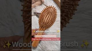 Wooden Comb Benefits for hair growth  Wooden hair brush to control Hairfall amp Dandruff  Dr Menka [upl. by Ahtis]