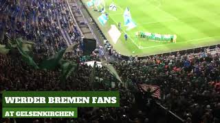 Werder Bremen fans at Gelsenkirchen [upl. by Pegma]