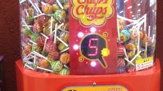 チュッパチャップス自動販売機 Chupa chups Lollipops Candy vending Machine Japan [upl. by Ekyt]