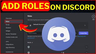 How to Add Roles on Discord 2024 [upl. by Sesom499]