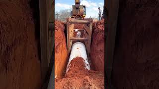 Trench construction protection board installation process [upl. by Ennovahc657]