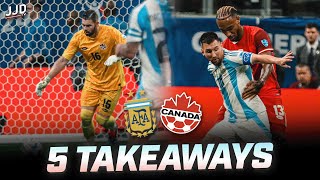 Argentina vs Canada 5 Takeaways  Match Highlights amp Recap [upl. by Chew412]